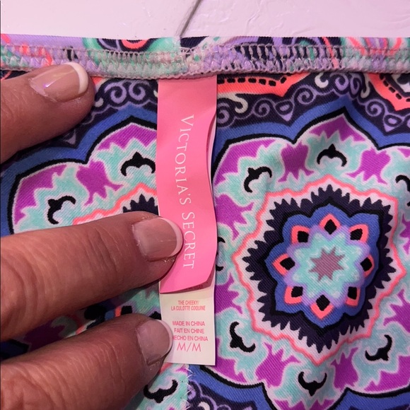 victoria secret  Ruffled Bikini Top with Patterned‎ Bottom zs M - Picture 14 of 16